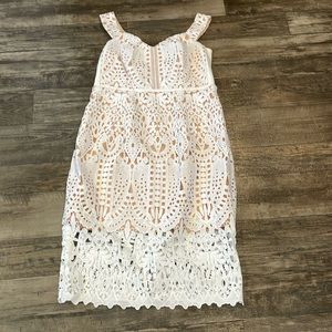 City Chic Camila Dress in Ivory (size 20)